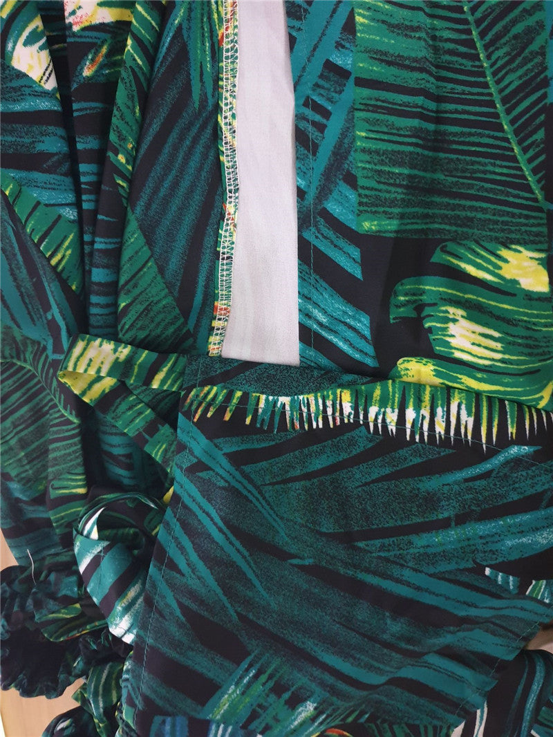 Marcy Long Skirt Sleeveless Tropical Print