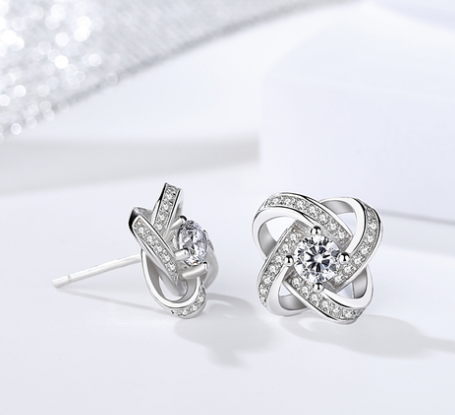 925 Sterling Silver Forever Heart CZ 4 Piece Matching Gift Set - Pendant, Necklace, Earrings, Bracelet.