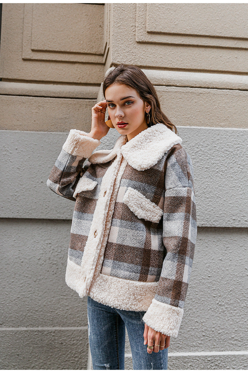 Cool-in-Plaid Cozy Coat