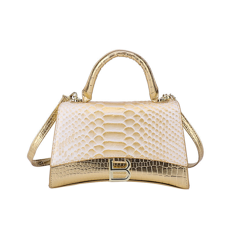 Swanky Snake Skin Pattern Handbag
