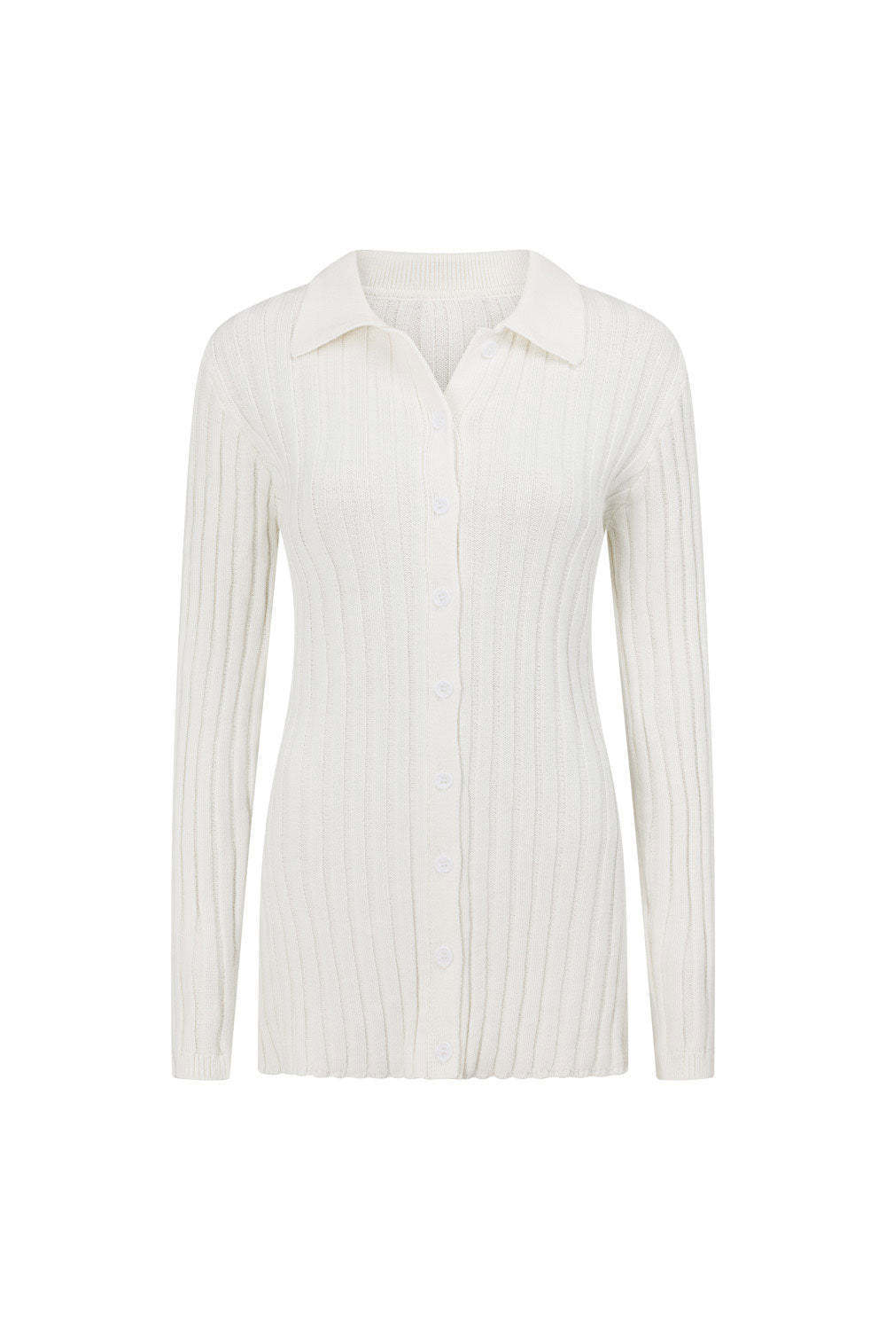 Lapel Sweater Cardigan Knitted Straight Pants 2 Piece Set