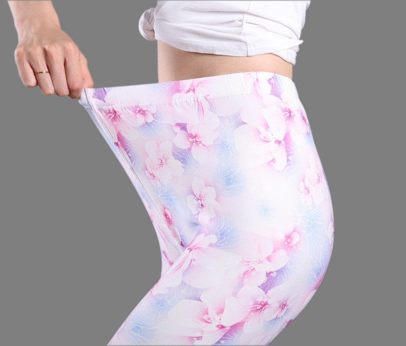 Leopard Luxe Milk Silk Printed Workout Leggings
