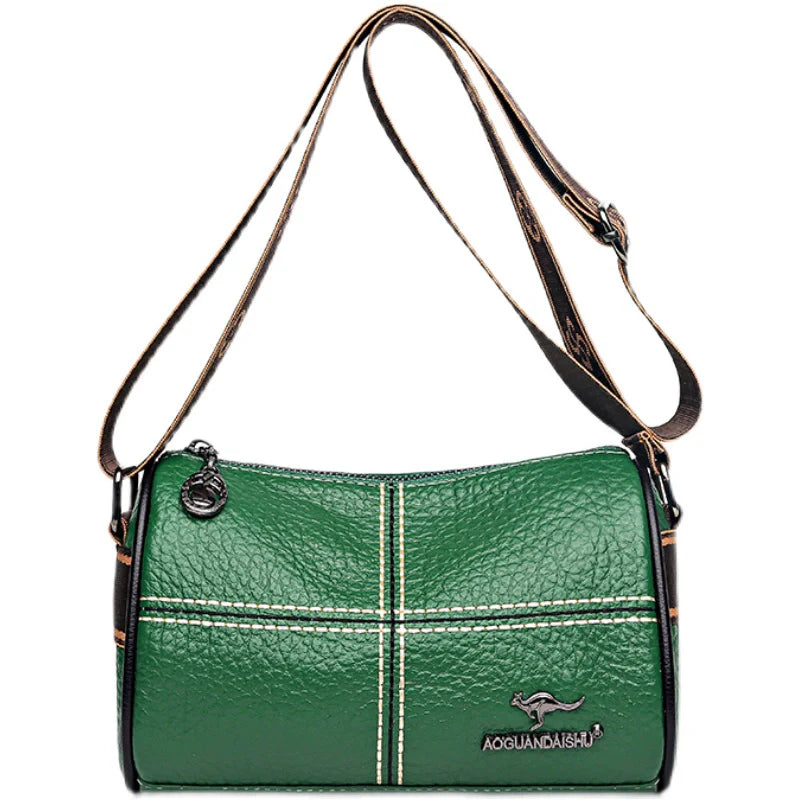 Stylish Genuine Leather Crossbody Shoulder Bag