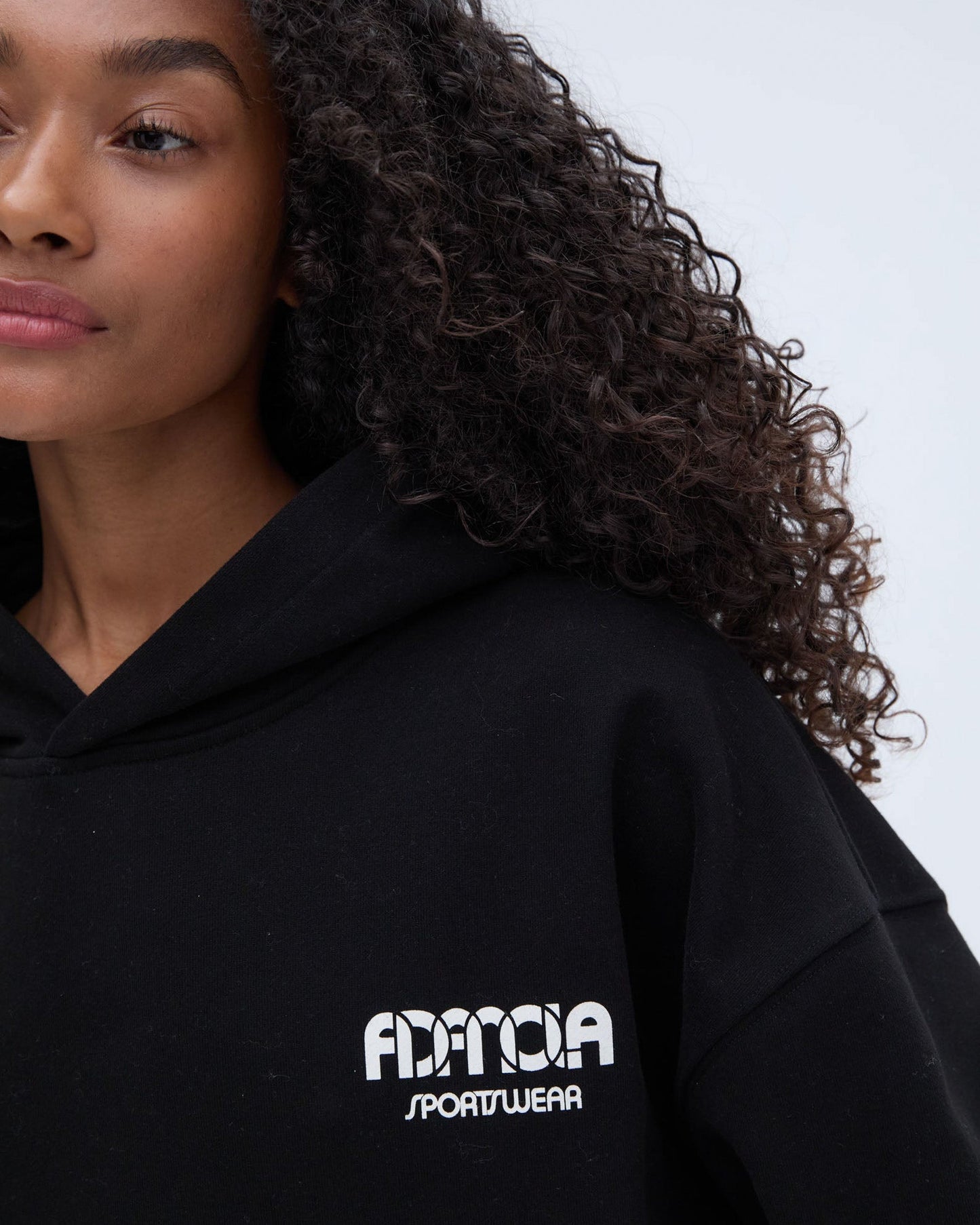 Sportswear Oversized Hoodie - Black/Marshmallow White