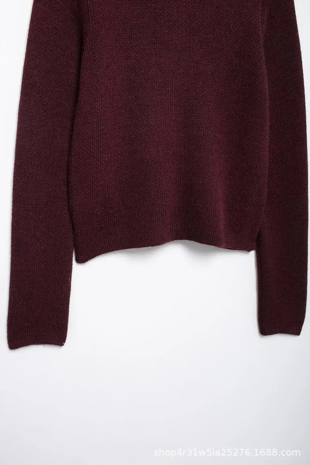 Knitted Jacket Cardigan with Gold Buckle Decoration