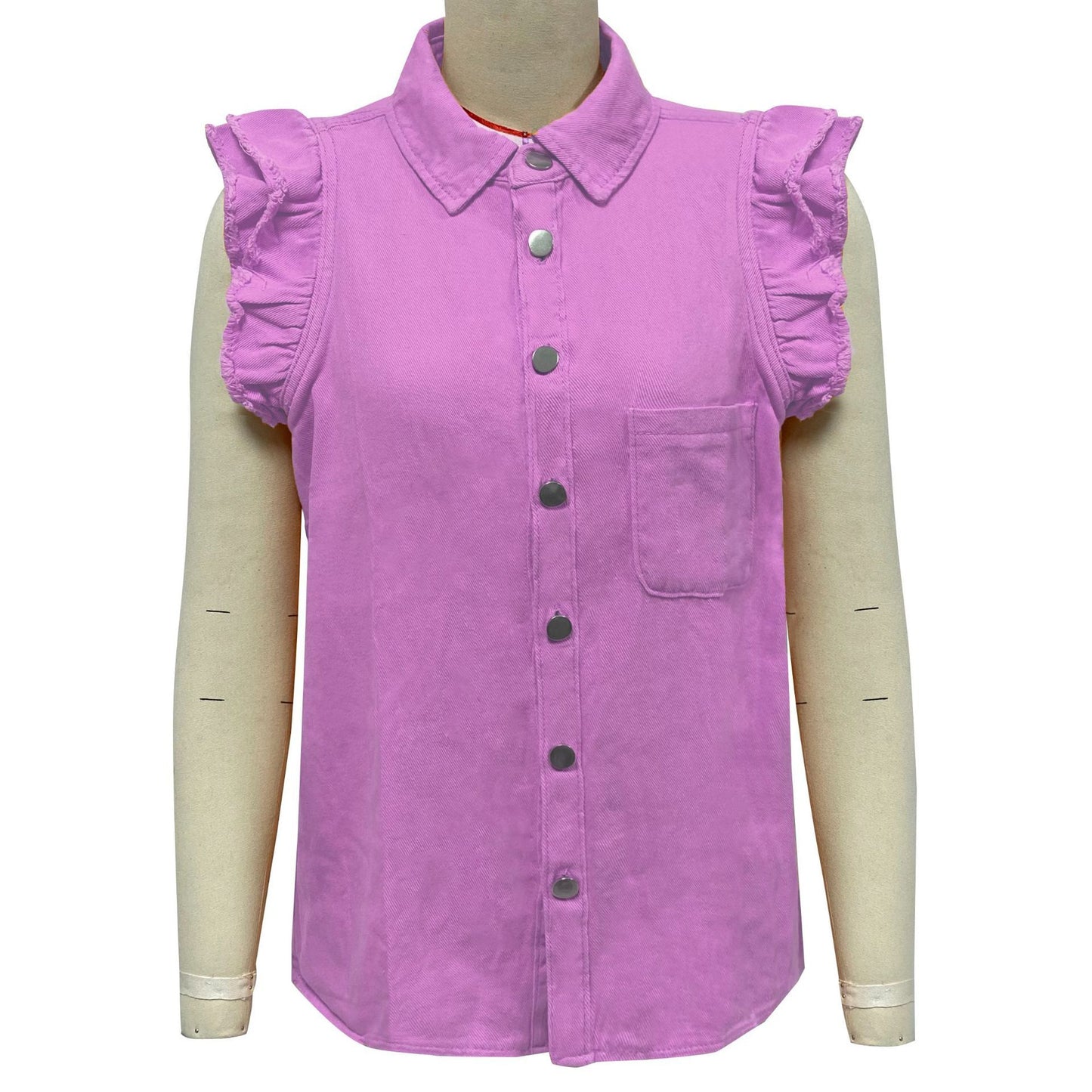 My Moment Cap Sleeve Denim Jacket