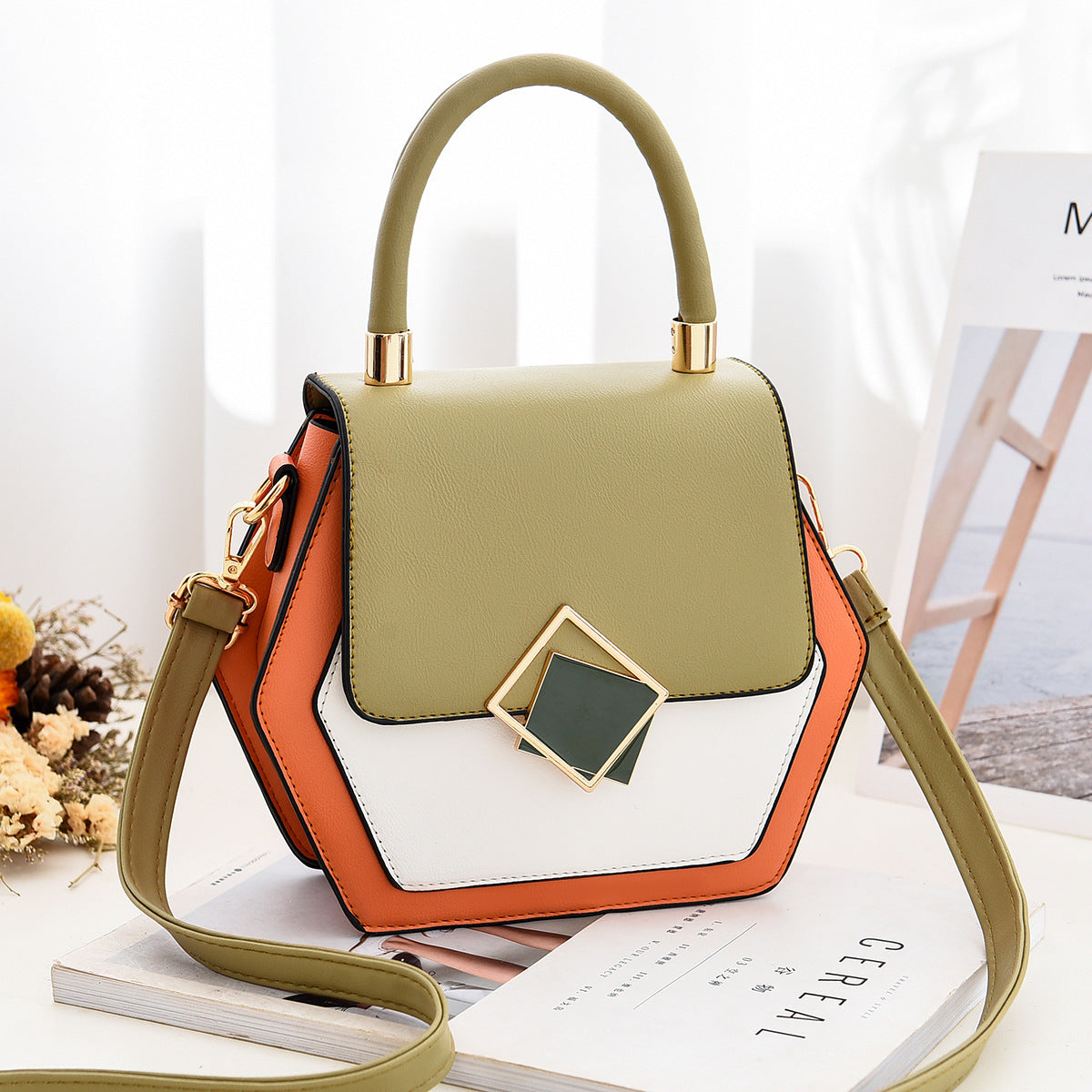 Unique & Stylish Women's Single Shoulder Diagonal Handbag.