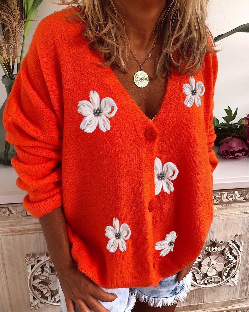 Best Around Floral Crochet Knit Cardigan