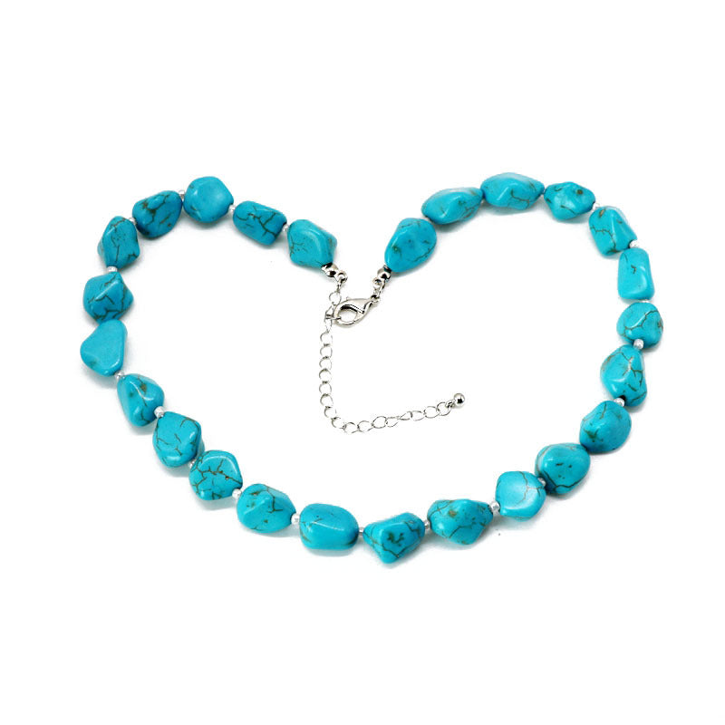 Turquoise Beaded Necklace.