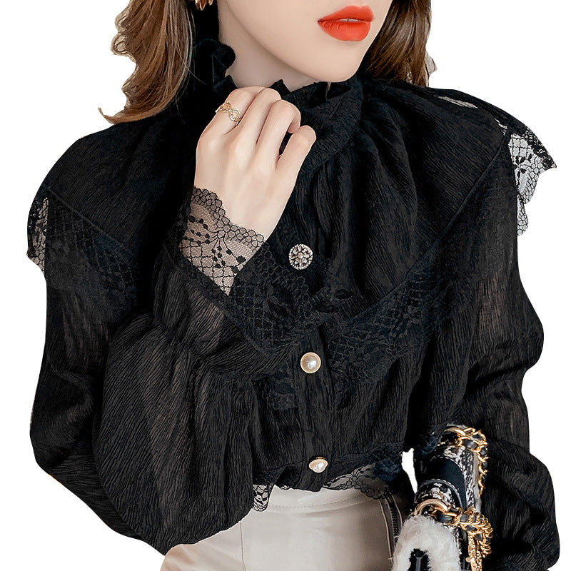 Urban Lace Western Style White Shirt
