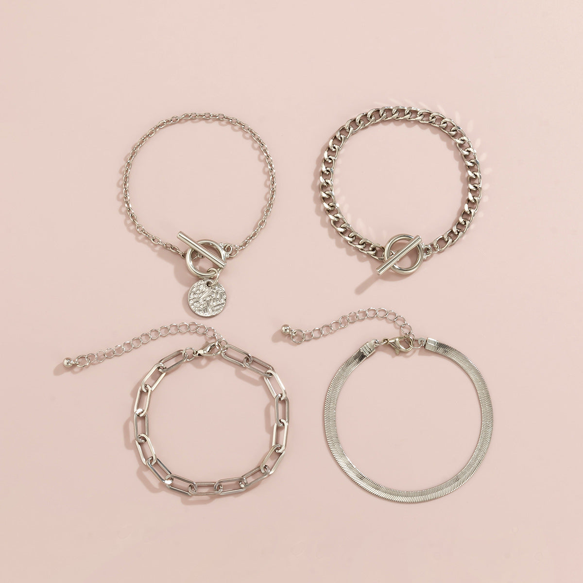 4 Different Unique Styles - 4 Bracelet Set.