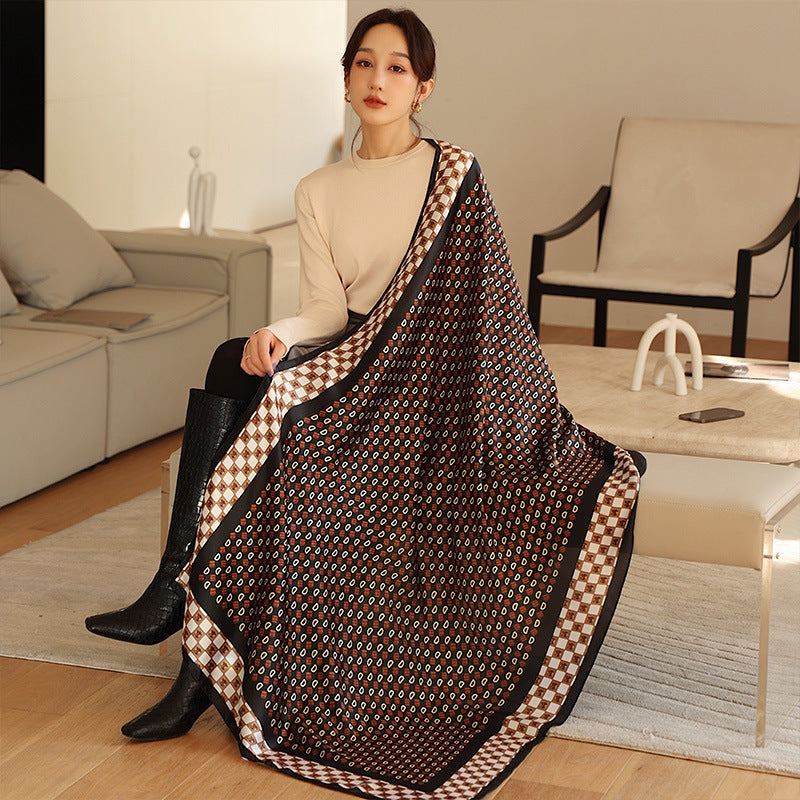 Royal Rich Printed Silk Scarf