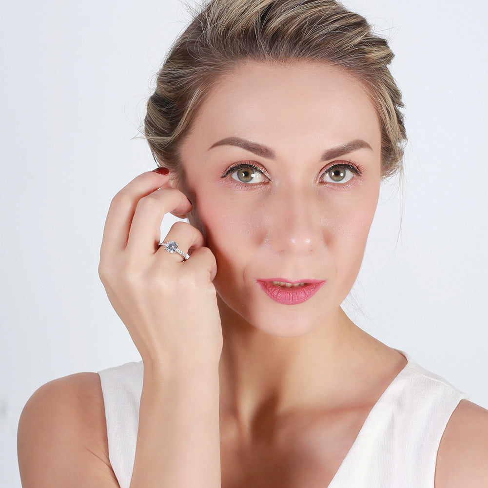 Sterling Silver Diamond Ring