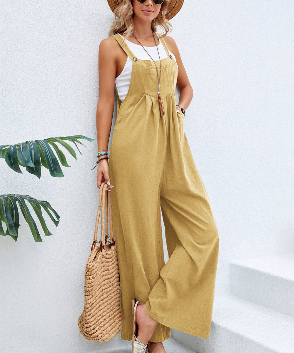 Wanderlust Loose Bib Pants JUMPSUITS & ROMPERS With Pockets