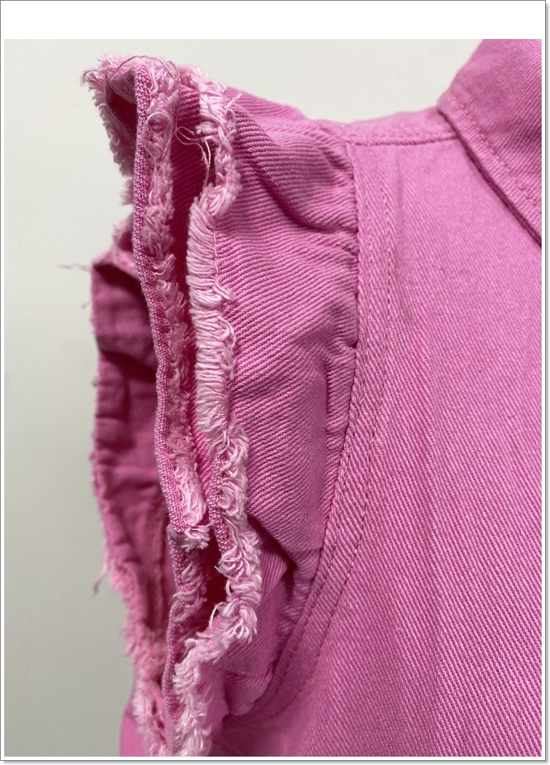 My Moment Cap Sleeve Denim Jacket