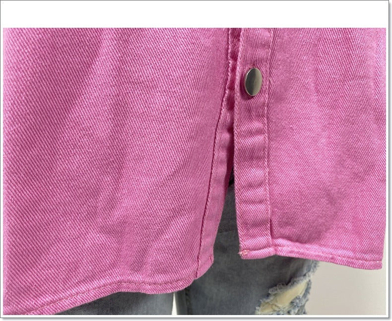 My Moment Cap Sleeve Denim Jacket