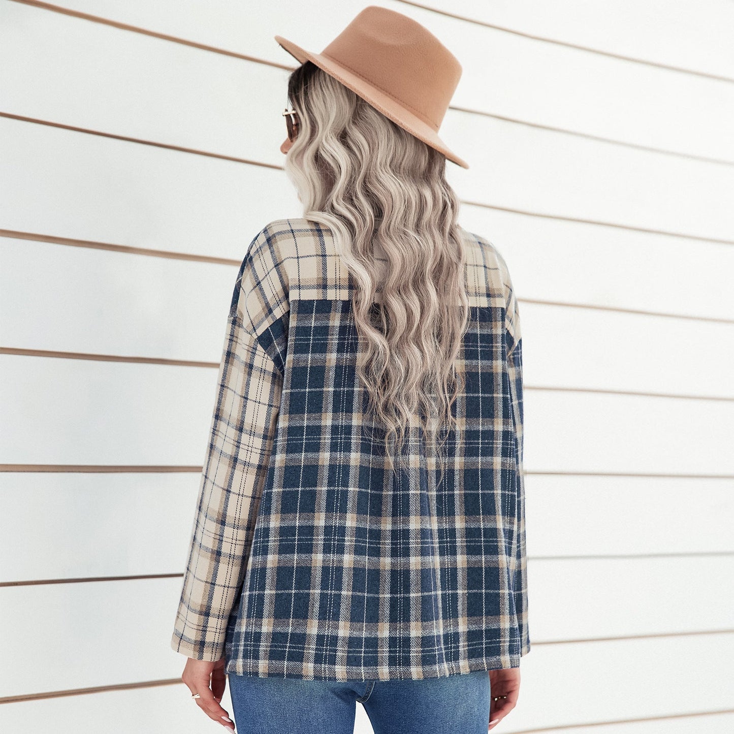 Checkmate Chic Loose Shirt
