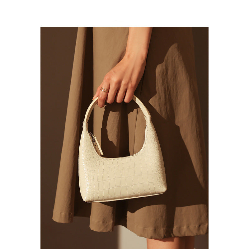 Premium Cowhide Leather High-End Underarm Bag