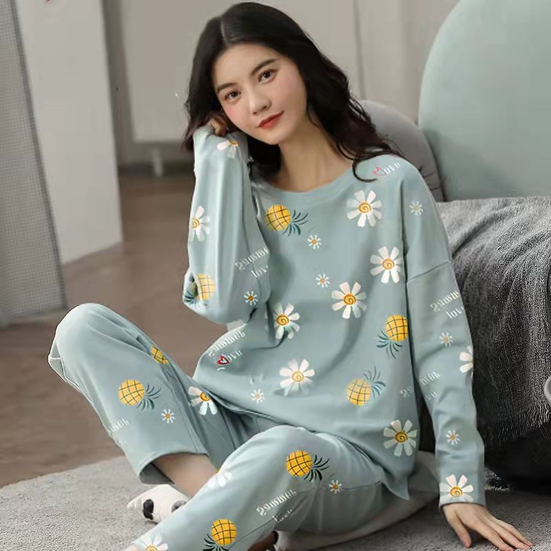 Cute Cartoon Print 2 -Piece Lounging Set