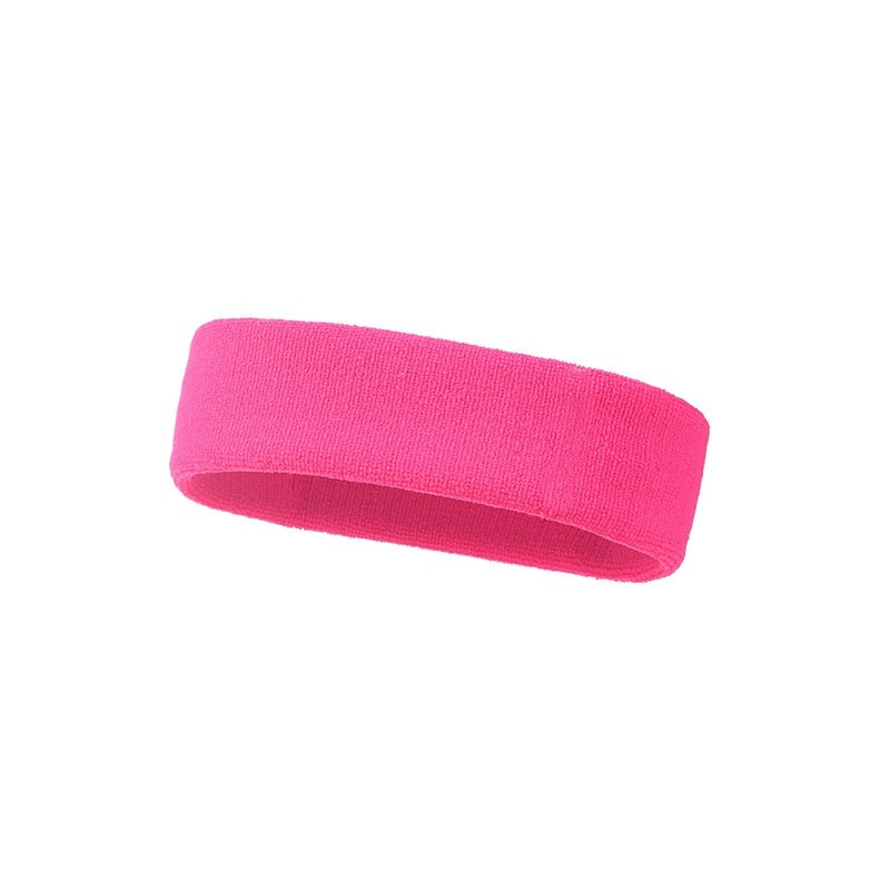 Sports Anti Sweat Band With Elastic Solid Color Widening