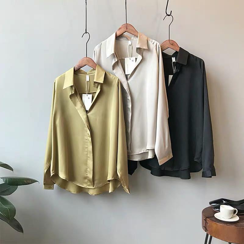 Luxe Charmeuse Silk Satin Shirt
