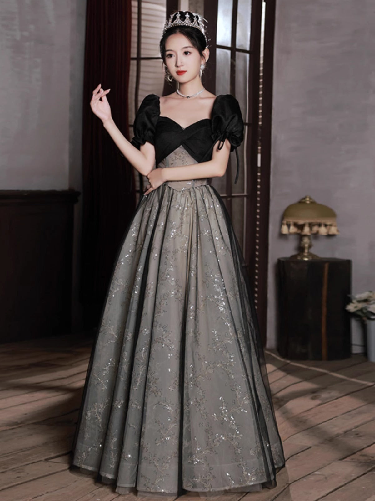 Princess  Off-shoulder Evening Dress