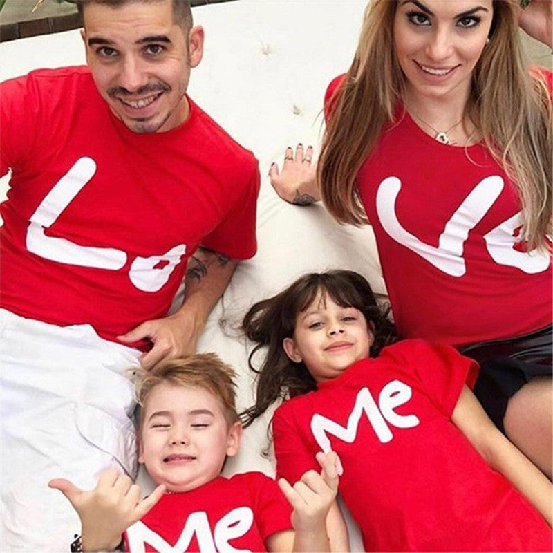 LOVE ME Parent-Child T-Shirts