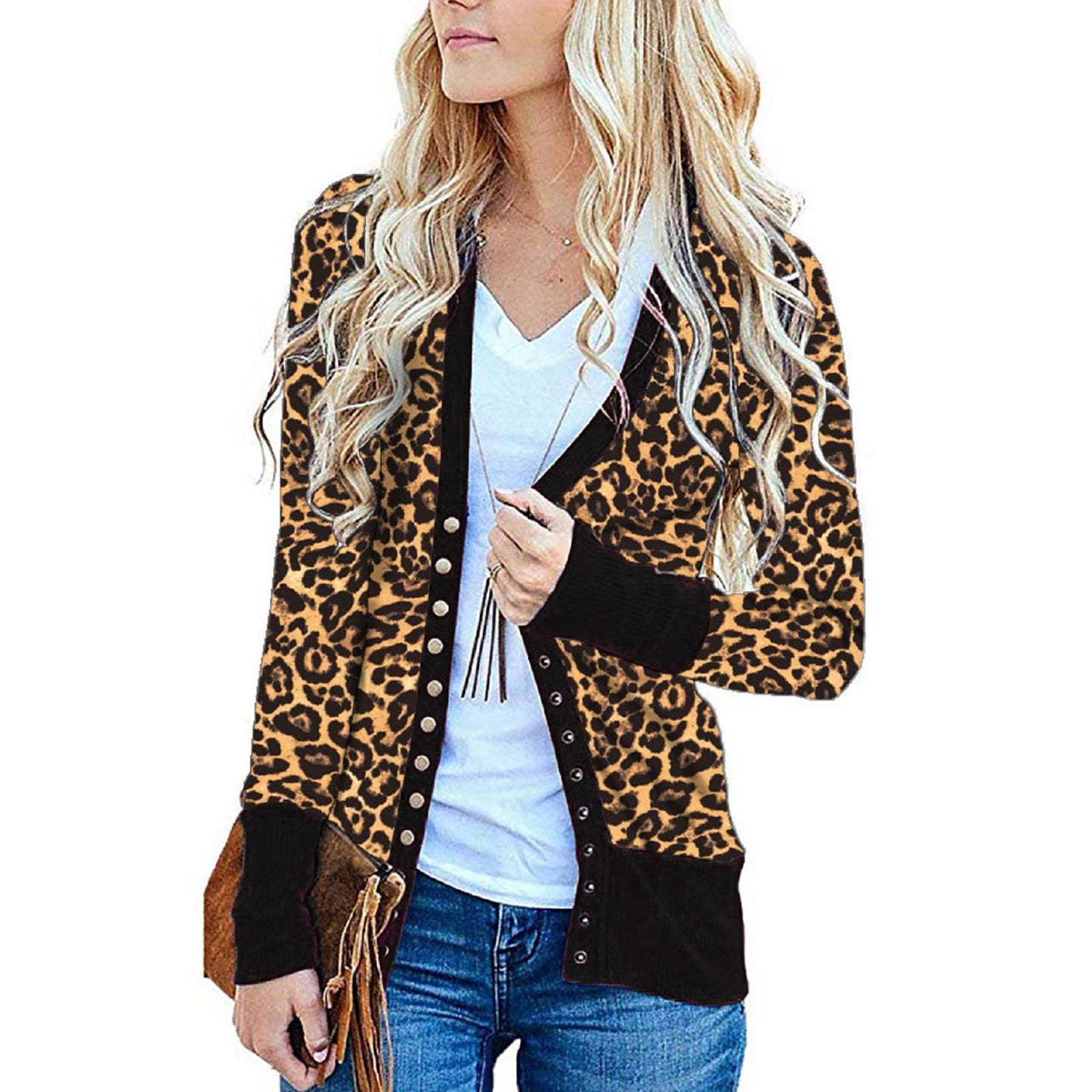 Bohemian Flair Leopard Print Cardigan