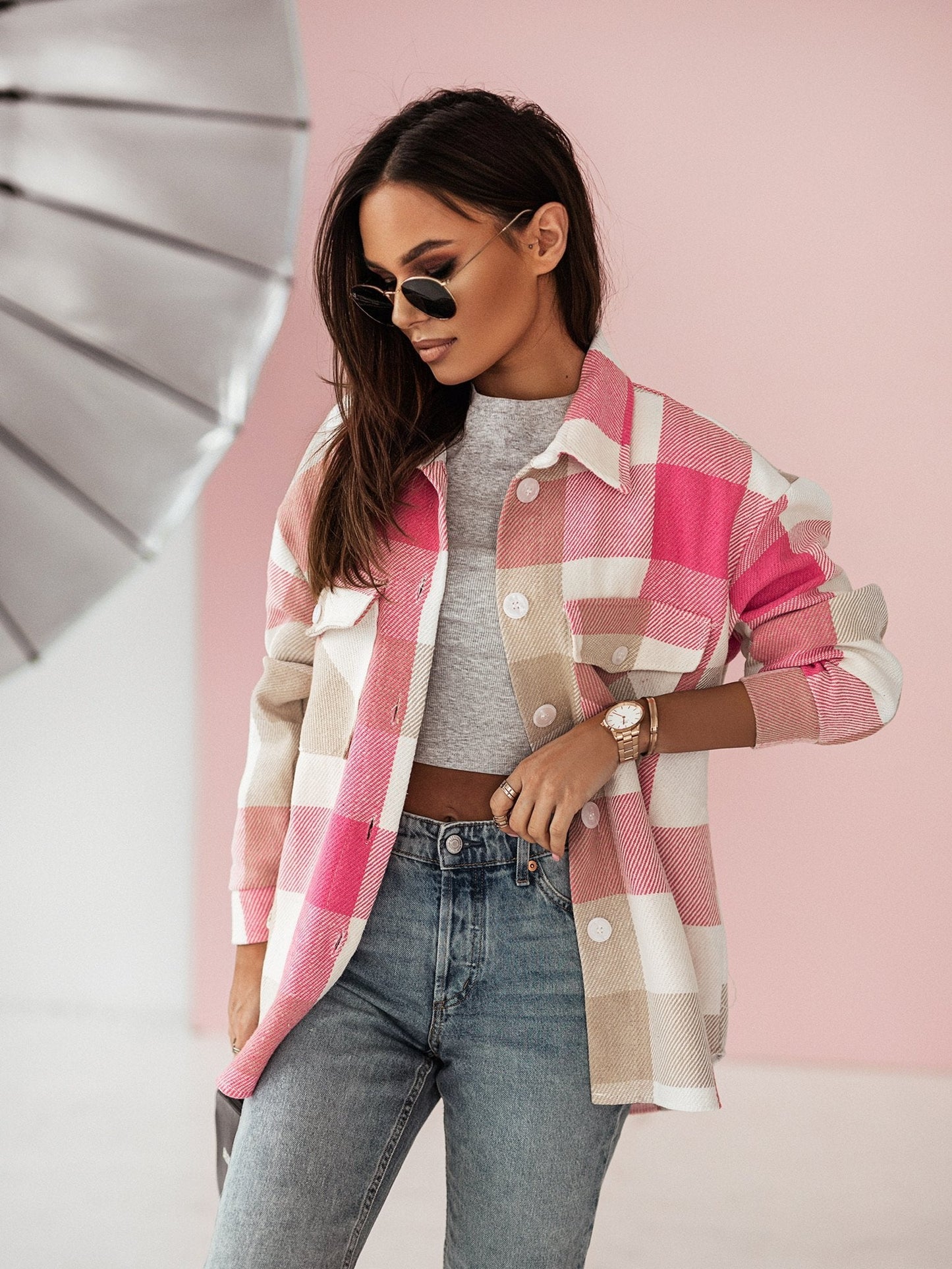 A Total Babe Plaid Shirt