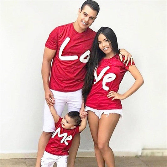 LOVE ME Parent-Child T-Shirts
