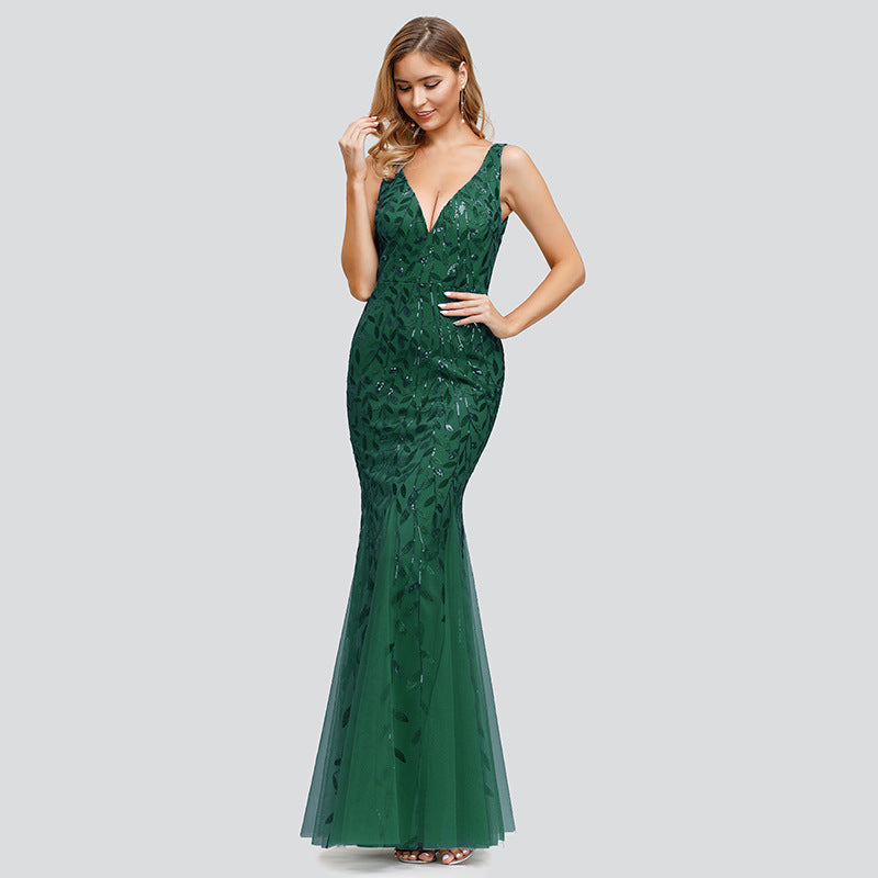 Party  Shine Sleeveless Sequined Merrmade Evening Dress