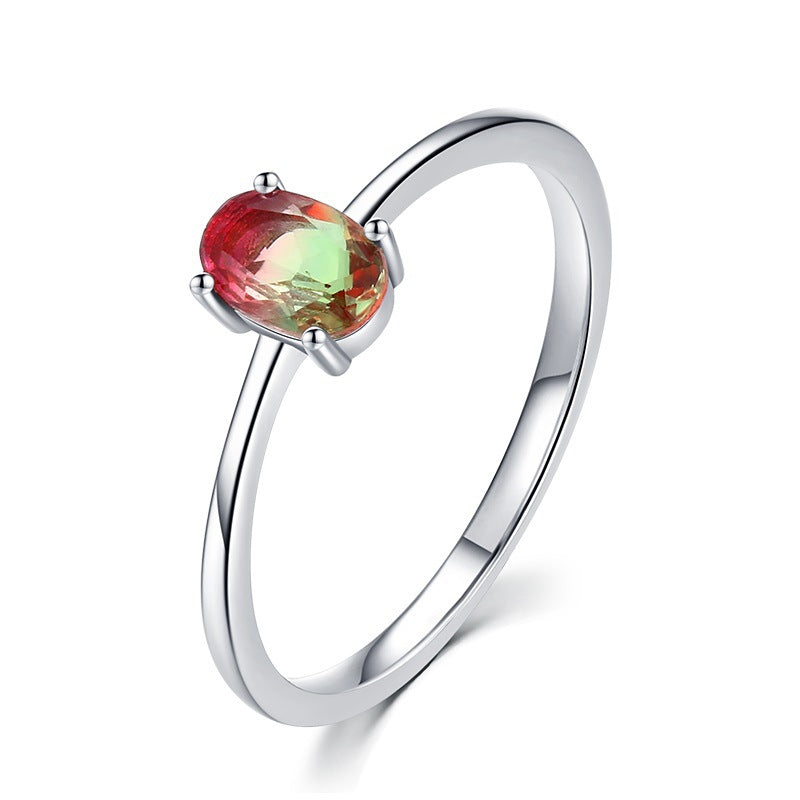 Classic Paraiba Tourmaline 925 Sterling Silver Ring