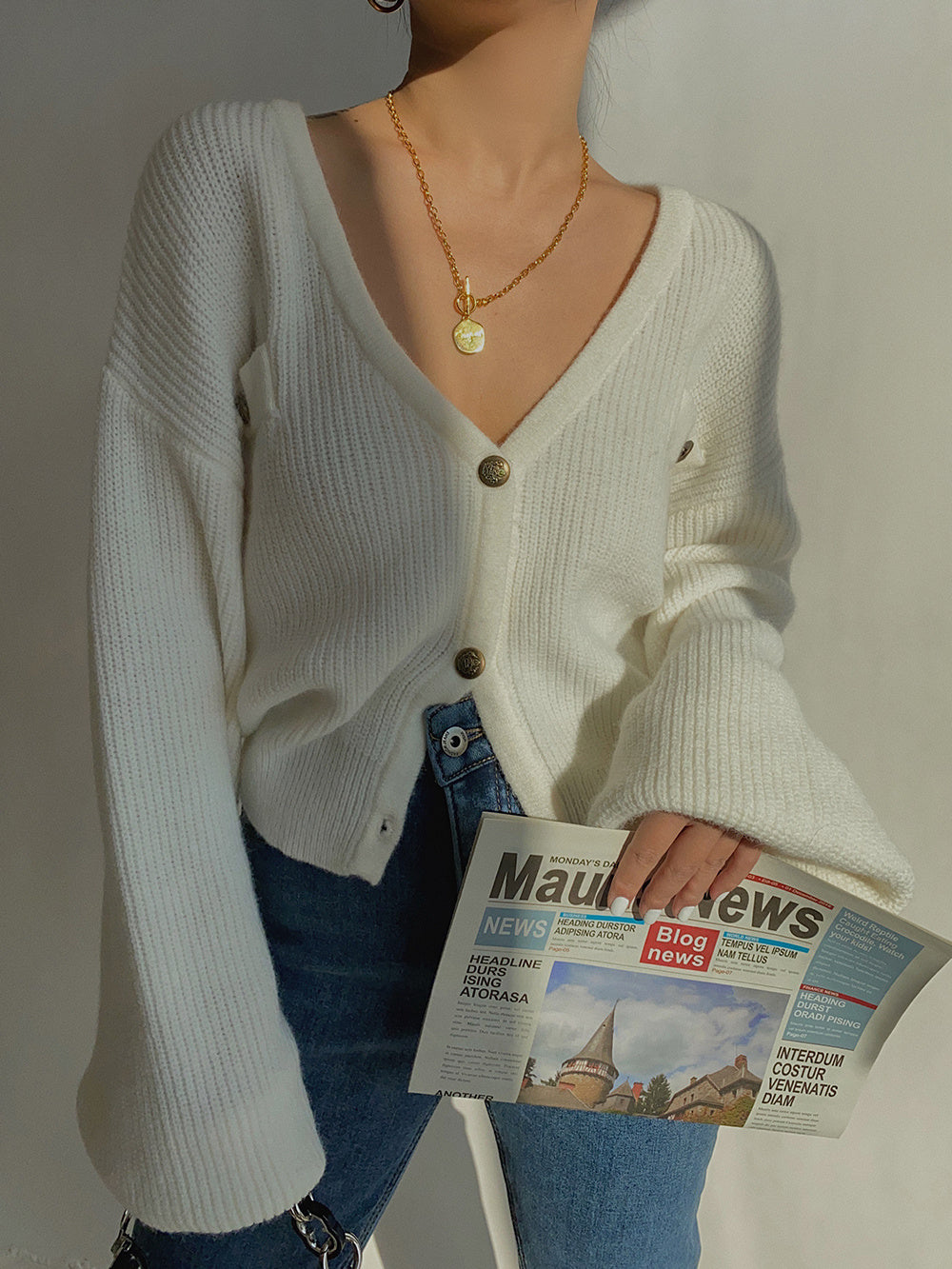 Positive Attitude Ribbed Knit Cardigan