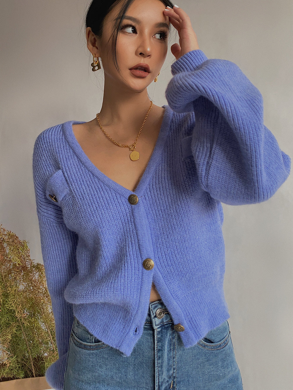 Positive Attitude Ribbed Knit Cardigan