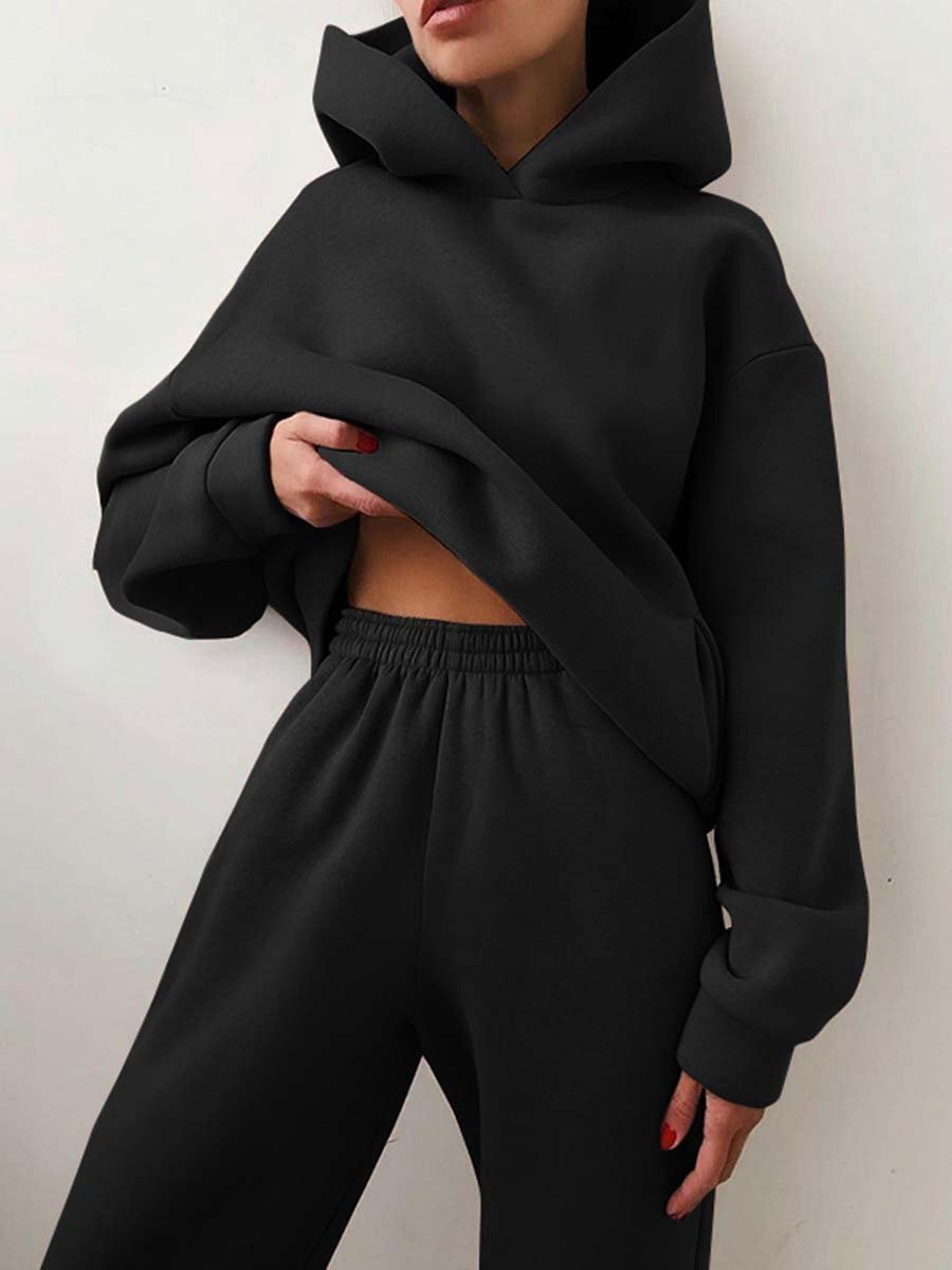 EasyGo Hoodie Drawstring Trouser Two-Piece
