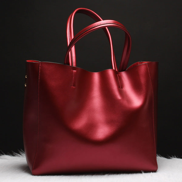 Classy Large Genuine Leather Handbag.
