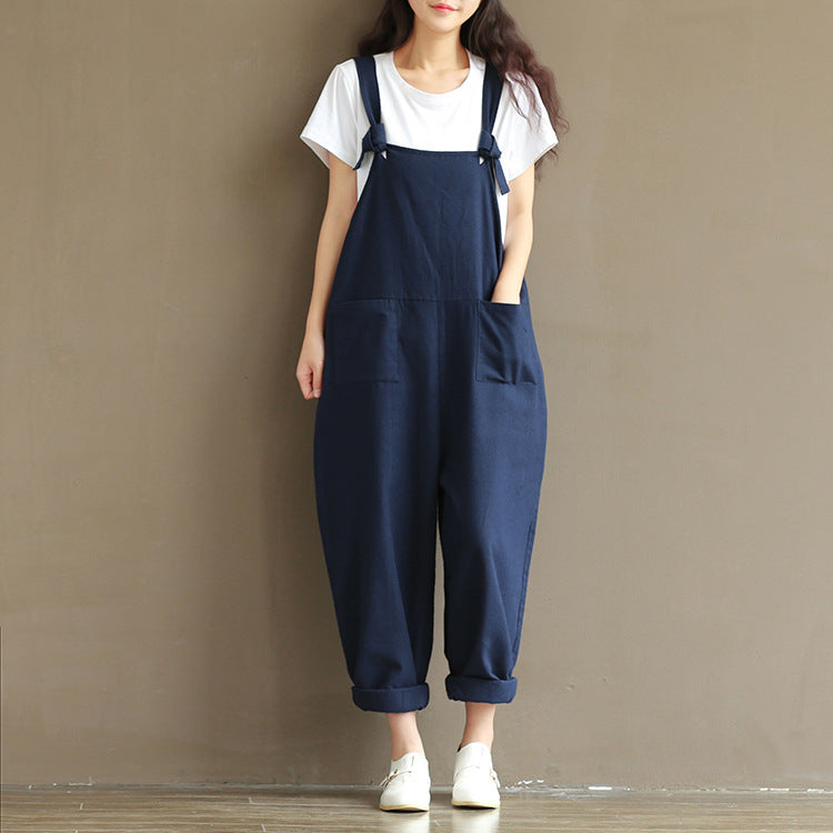 Loose Dungarees Strappy Oversized Jumpsuit