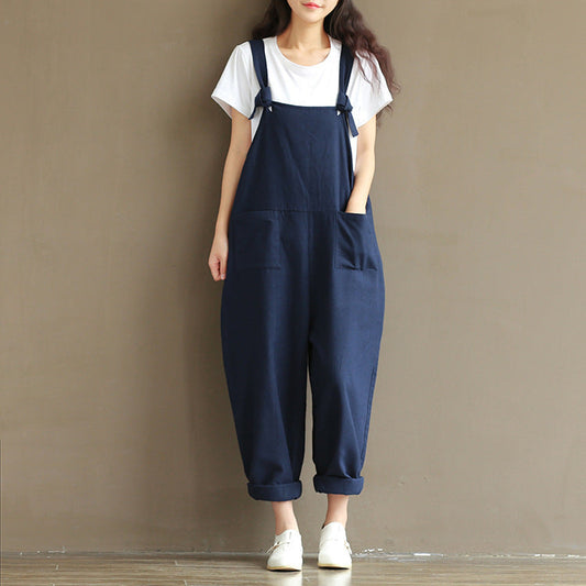Loose Dungarees Strappy Oversized Jumpsuit
