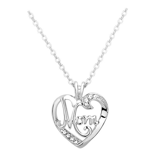 Mom Within Your Heart Crystal Necklace Pendant.