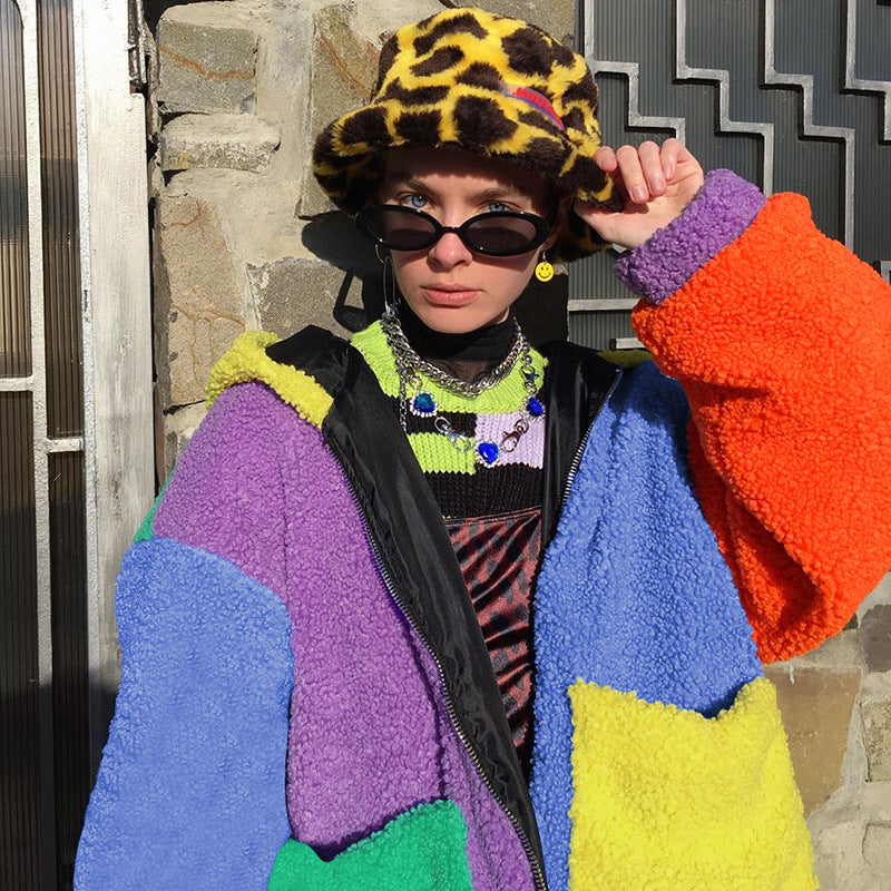 Colourful Contrast Chaos Coat