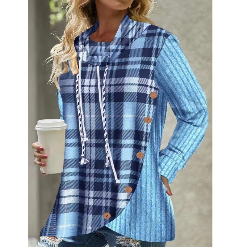 Comfy Long Sleeve Hooded  Sweater Top