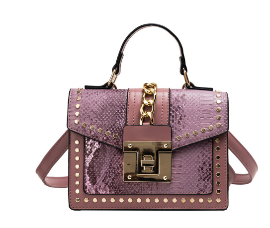 Fashion Alligator Skin Style Shoulder Bag.