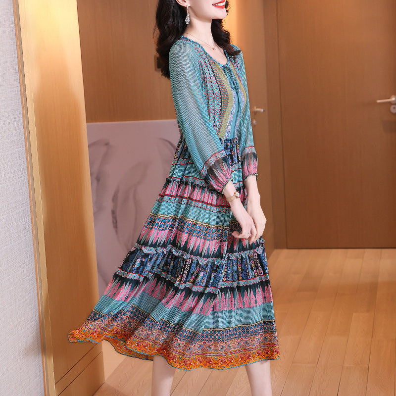 Sophisticated Silk High-end Luxury Dress