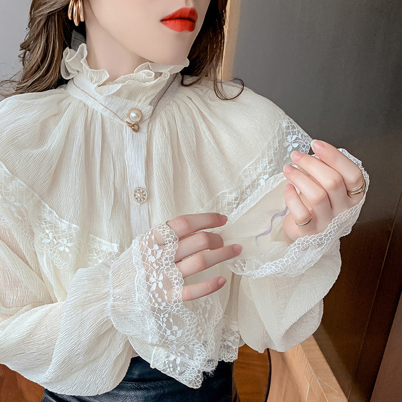 Urban Lace Western Style White Shirt