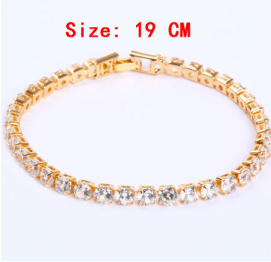 Dazzling Classic CZ 4 mm Tennis Bracelet - 5 Colors Available.