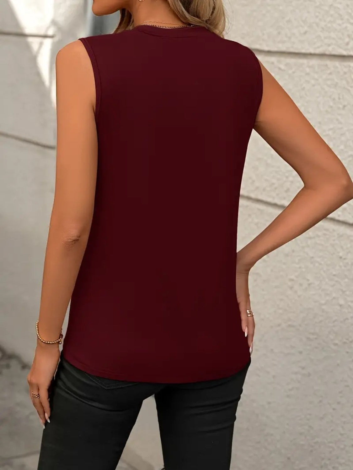 Trendy Striped Cap Sleeve Top with Pocket