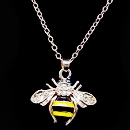 Bee Citrine Dripping Oil Necklace