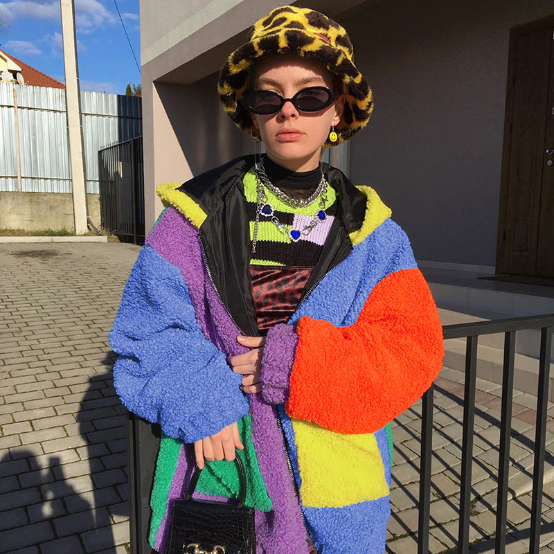 Colourful Contrast Chaos Coat