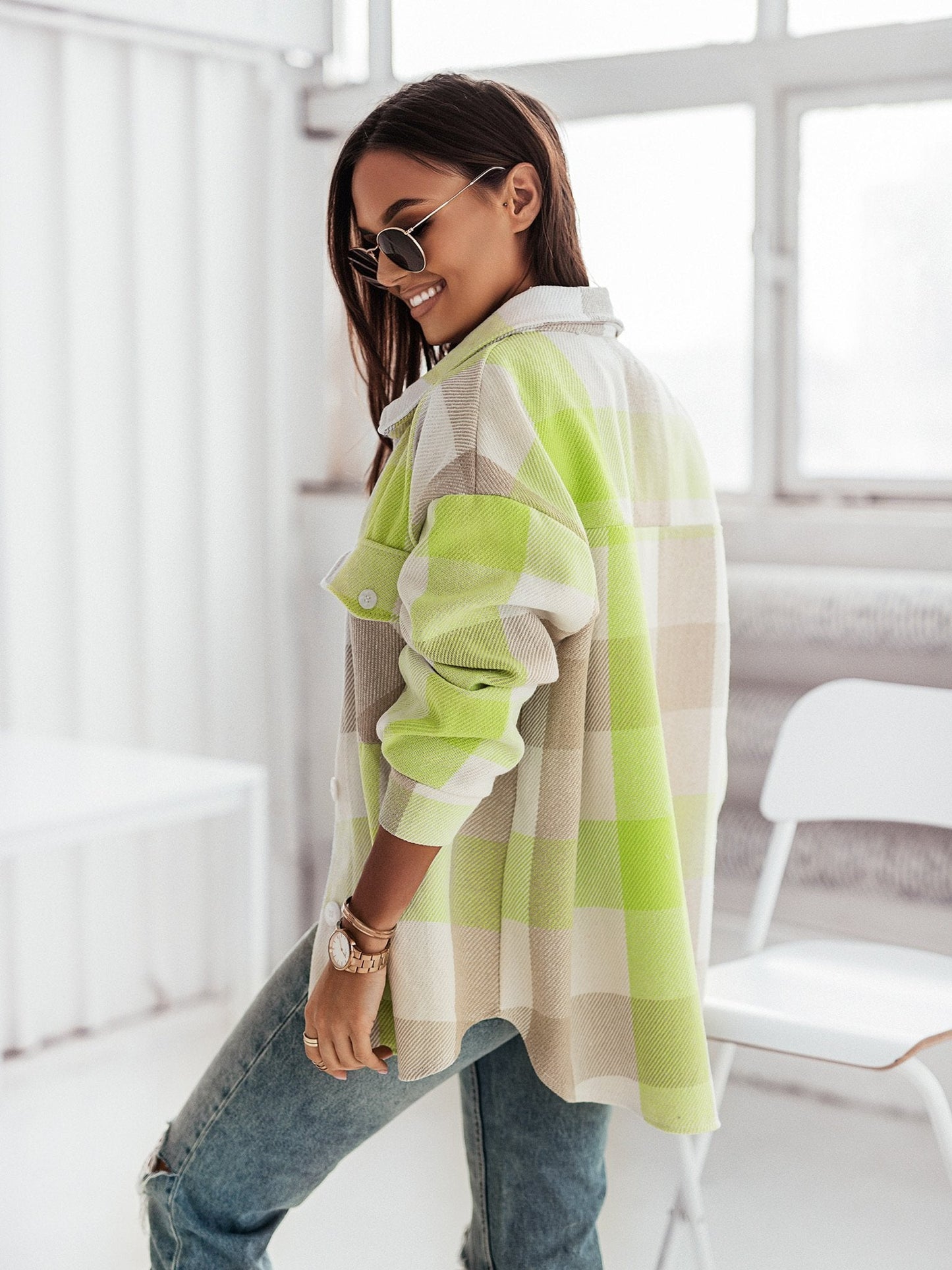 A Total Babe Plaid Shirt