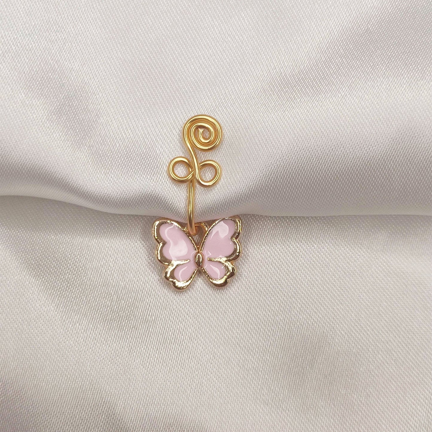 Butterfly Gold-Plated Nose Ring.